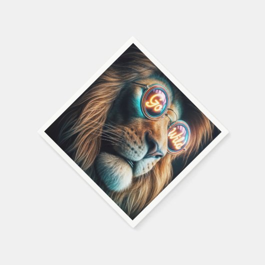 Sonnenbrille mit Text Serviette (Ecke)