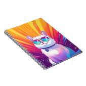 Sonnenbrille mit weißer Katze Notizblock (Rechte Seite)