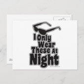 Sonnenbrille nach Dunkelheit Postkarte (Vorne/Hinten)