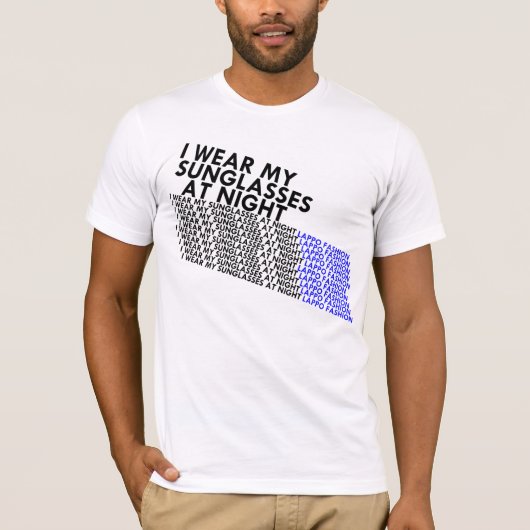 Sonnenbrille nachts T-Shirt (Vorderseite)