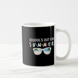 Sonnenbrille Palme Baum Strand Schule Aus Für Somm Kaffeetasse
