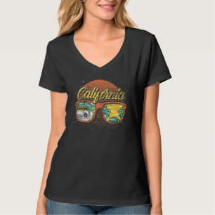 Sonnenbrille Palmen Sommer Urlaub Tropisch T-Shirt
