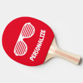 Sonnenbrille personalisiert Tischtennis Schläger (Seitenansicht)