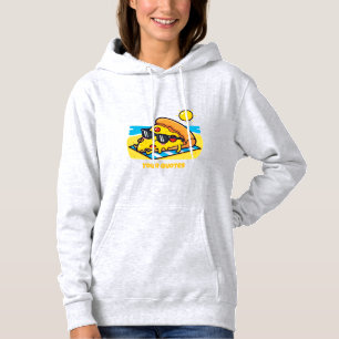 Sonnenbrille Pizza Entspannung am Strand Hoodie