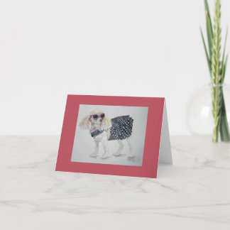 Sonnenbrille Poodle Mitteilungskarten