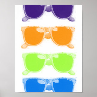 Sonnenbrille Poster