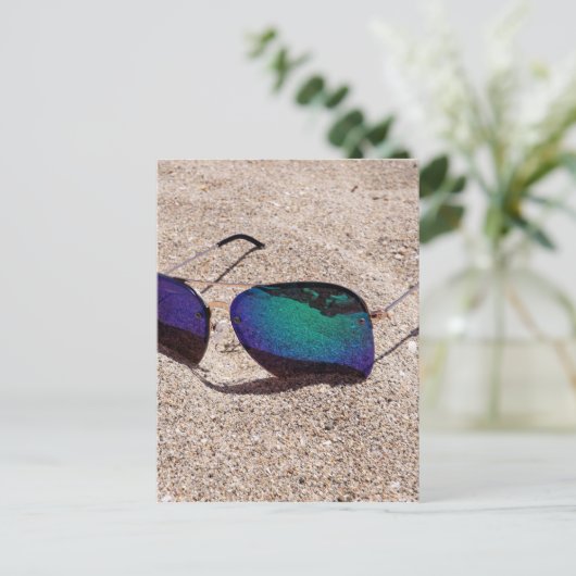 Sonnenbrille Postkarte (Stehend Vorderseite)