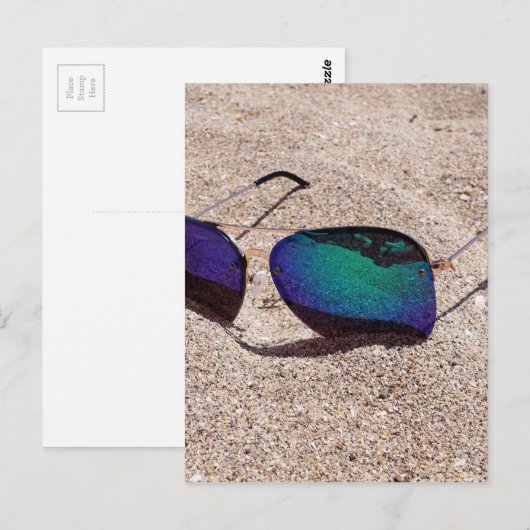 Sonnenbrille Postkarte (Vorne/Hinten)