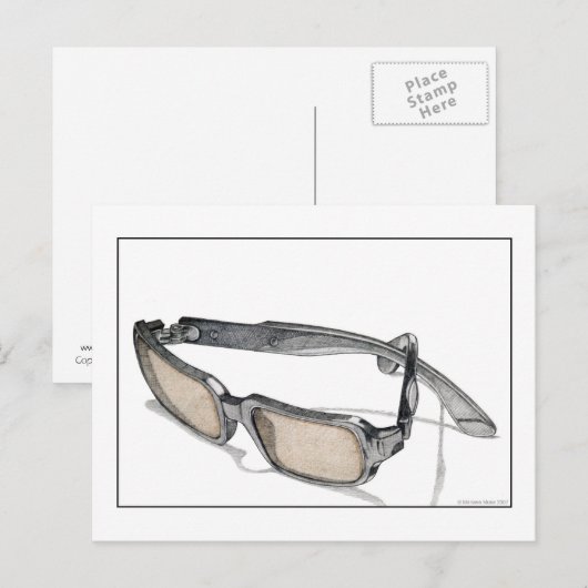 Sonnenbrille Postkarte (Vorne/Hinten)