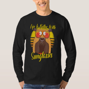 Sonnenbrille Retro Sonnenuntergang Strand Urlaub G T-Shirt