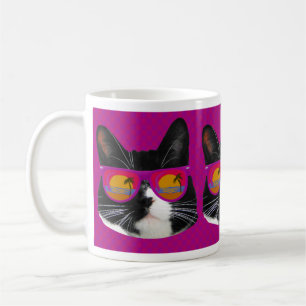 Sonnenbrille Rocking Tuxedo Katze Spaß Kunst Epic Kaffeetasse