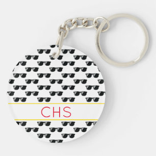 Sonnenbrille Schule INITIALS Team Colors Grad Cool Schlüsselanhänger