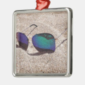 Sonnenbrille Silbernes Ornament (Links)