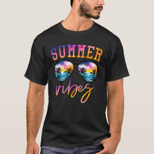 Sonnenbrille Sommer Vibes Hawaii Beach Hallo Somme T-Shirt