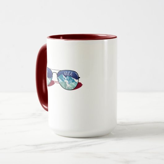 Sonnenbrille Tasse (Vorderseite Links)