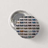 Sonnenbrille thematisiertes Abzeichen, Pin, Button (Vorne & Hinten)