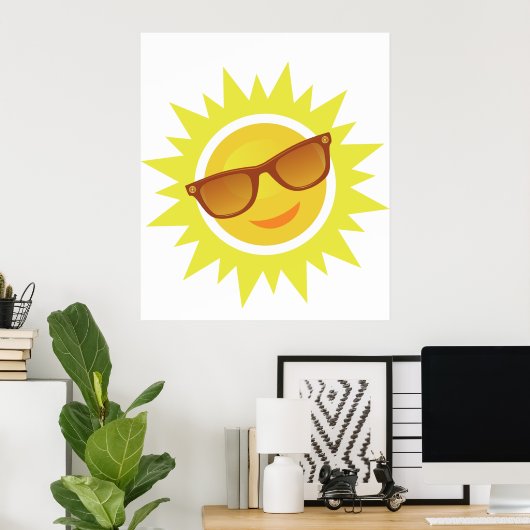 Sonnenbrille tragen poster (Heimbüro)