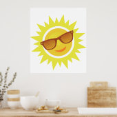 Sonnenbrille tragen poster (Küche)