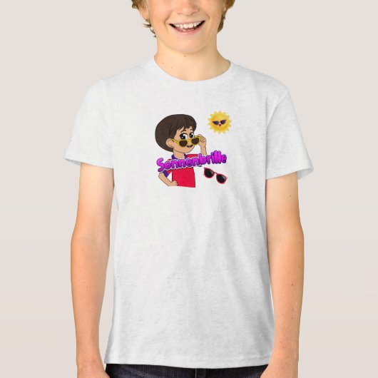 Sonnenbrille Tri-Blend Shirt (Vorderseite)