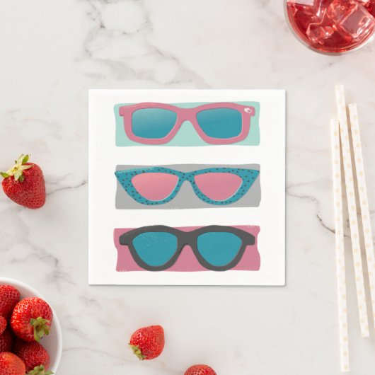 Sonnenbrille Trio Pink Serviette (Beispiel)