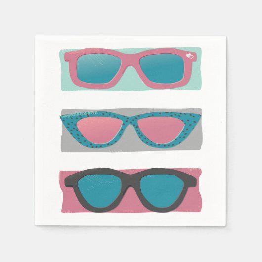 Sonnenbrille Trio Pink Serviette (Vorderseite)