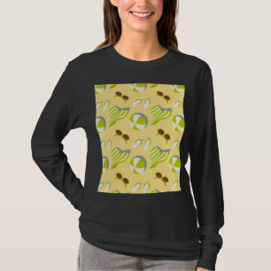 Sonnenbrille und Sonnenbrille mit Sonnenschirm T T-Shirt