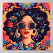 Sonnenbrille und Sonnenbrille Poster (Vorne)