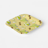 Sonnenbrille und Sonnenschirm runter Pappteller (Gewinkelt)