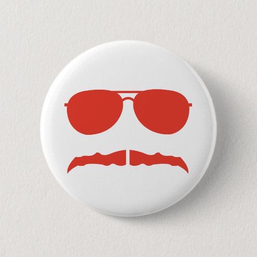 Sonnenbrille und 'stache button (Vorderseite)