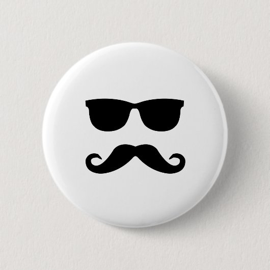 Sonnenbrille und 'stache button (Vorderseite)