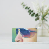 Sonnenbrille-Visitenkarten Visitenkarte (Stehend Vorderseite)