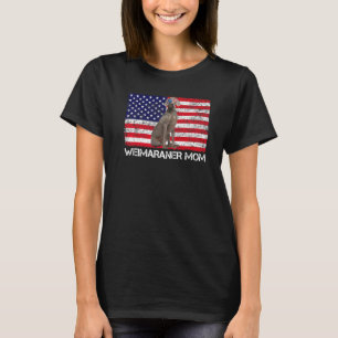 Sonnenbrille Weimaraner Mama Flag American USA Hun T-Shirt