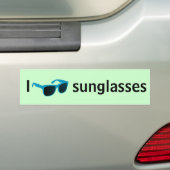 Sonnenbrillen der Liebe I Autoaufkleber (Auf Auto)