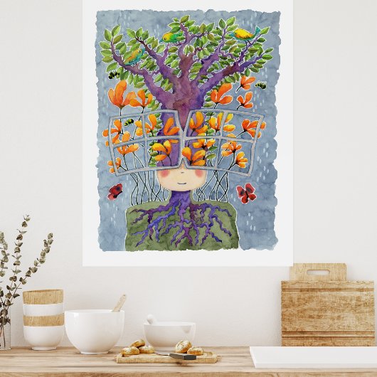 Sonnenbrillen Discovery Art Print Poster (Küche)