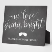 Sonnenbrillen Favoriten Zeichen - Unsere Liebe str Fotoplatte (Seite)