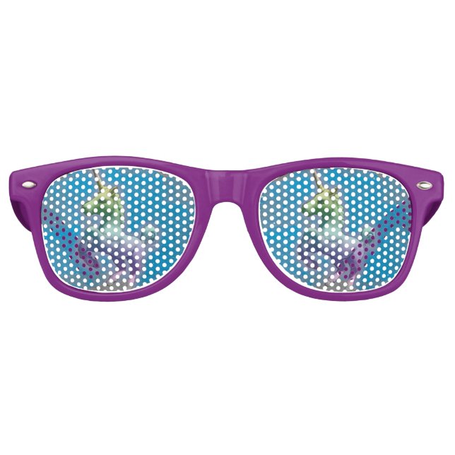 Sonnenbrillen-Schatten (Blauer Nebel) Partybrille (Vorderseite)