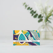 Sonnenbrillen und Sterne Pop Art Visitenkarte (Stehend Vorderseite)