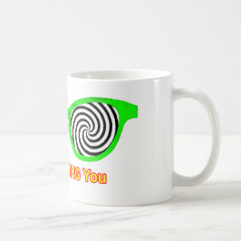 Sonnenbrillen zu beobachten Grüne Rim des MUSEUMS Kaffeetasse