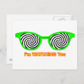 Sonnenbrillen zu beobachten Grüne Rim des MUSEUMS Postkarte (Vorne/Hinten)