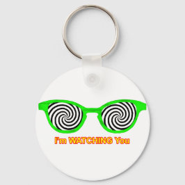 Sonnenbrillen zu beobachten Grüne Rim des MUSEUMS Schlüsselanhänger