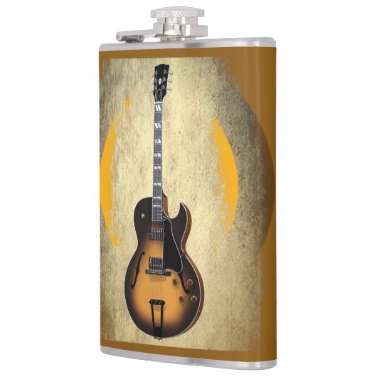 Sonnenburst Gitarrenflasche Flachmann (Links)