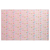 Sonnencreme auf Pastellrosa/Weiß gestrichen Stoff (Fat Quarter (45,7 x 55,9 cm))