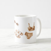 Sonnencreme Badeanzug Sandalen Kaffeetasse (VorderseiteRechts)