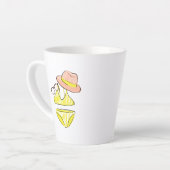 Sonnencreme - Gelber Badeanzug Milchtasse (Linke Ecke)