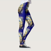 Sonnencreme Gesicht dunkelblau Leggings (Rechts)