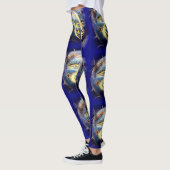 Sonnencreme Gesicht dunkelblau Leggings (Links)