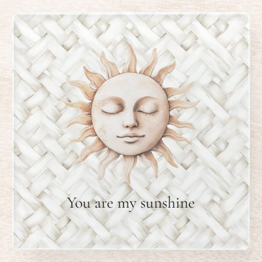 Sonnencreme Glasuntersetzer (Vorderseite)