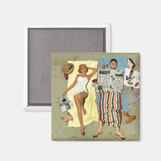 Sonnencreme? Magnet (Vorderseite/Rückseite)