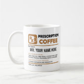 Sonnencreme, Personalisierter Name Kaffeetasse (Links)