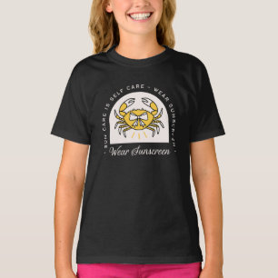 Sonnencreme spf sonne uv Schutz Erinnerungszitate T-Shirt